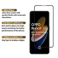 Aliean Tempered Glass for OPPO RENO 8 5G Screen Protector Edge to Edge Coverage with HD Clearance Premium Tempered Glass, Full Adhesive Glass OPPO RENO 8 5G (Pack of 2)-thumb2