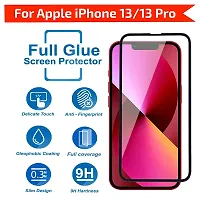 Aliean Tempered Glass for IPHONE 13 PRO MAX Screen Protector Edge to Edge Coverage with HD Clearance Premium Tempered Glass Impact Absorb, Full Adhesive Glass (Pack of 1)-thumb2
