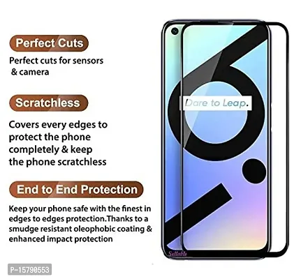 Aliean Tempered Glass For Realme 6i Screen Protector Edge to Edge Coverage with HD Clearance Premium Tempered Glass Impact Absorb, Full Adhesive Glass REALME 6I (Pack of 1)-thumb3