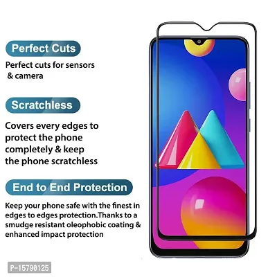 Aliean Tempered Glass for SAMSUNG M02 / SAMSUNG M02S / SAMSUNG F02S Screen Protector Edge to Edge Coverage Premium Tempered Glass (Pack of 2)-thumb2