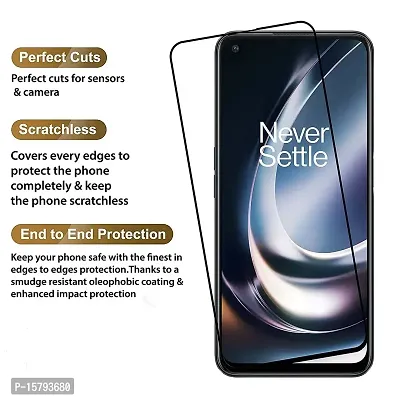 ALIEAN Tempered Glass For OnePlus Nord CE 2 Lite 5G Screen Protectors Edge to Edge Coverage with HD Clearance Premium Tempered Glass, Full Adhesives Glass OnePlus Nord CE 2 LITE 5G (Pack of 1)-thumb3