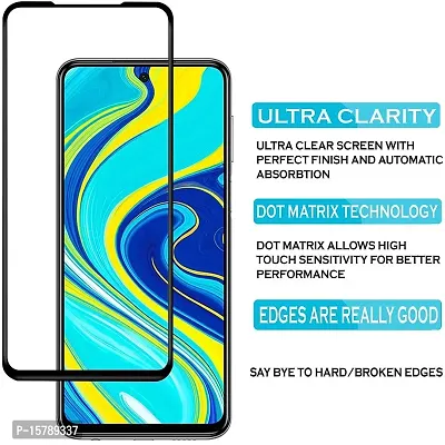 Aliean Tempered Glass for REDMI NOTE 9 PRO/NOTE 9 PRO MAX Screen Protector Edge to Edge Coverage with HD Clearance Premium Tempered glass (Pack of 1)-thumb3
