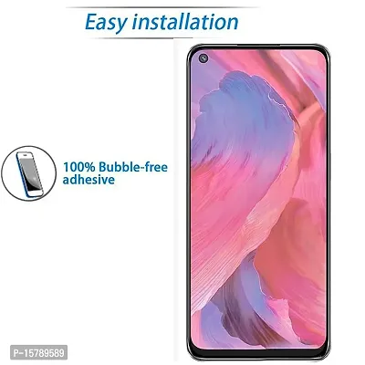 Aliean Tempered Glass For Oppo A74 5g Screen Protector Edge to Edge Coverage with HD Clearance Premium Tempered Glass Impact Absorb, Full Adhesive Glass OPPO A74 5G (Pack 1)-thumb5