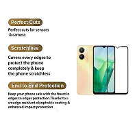 Aliean Tempered Glass For Vivo T2x 5G Screen Protector Edge to Edge Coverages with HD Clearance Premium Tempered Glass, Full Adhesives Glass VIVO T2X 5G (Pack of 1)-thumb3