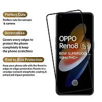 Aliean Tempered Glass for OPPO RENO 8 5G Screen Protector Edge to Edge Coverage with HD Clearance Premium Tempered Glass, Full Adhesive Glass OPPO RENO 8 5G (Pack of 2)-thumb3