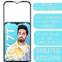 Aliean Tempered Glass for Tecno Spark 7T Screen Protector Edge to Edge Coverage with HD Clearance Premium Tempered Glass, Full Adhesive Glass, with Installation Kit (Pack of 2)-thumb4