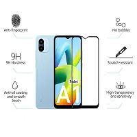 Aliean Tempered Glass for Redmi A1 Screen Protector Edge to Edge Coverage with HD Clearances Premium Tempered Glass, Full Adhesives Glass REDMI A1 2022 (Pack of 1)-thumb1