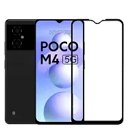 ALIEAN Tempered Glass for Poco M4 5G Screen Protector Edge to Edge Coverage with HD Clearance Premium Tempered Glass, Full Adhesives Glass Poco M4 5G (Pack of 1)-thumb2