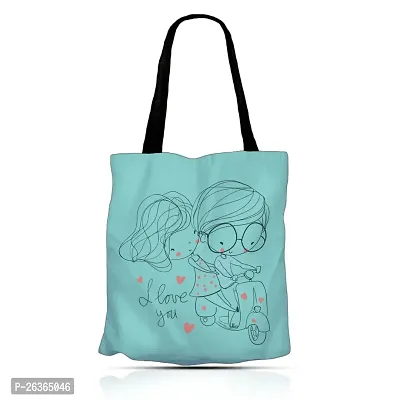 Aliean Tote Canvas Bag For Women Traveling Daily Use DTF Printed Canvas Tote Handbag-thumb0