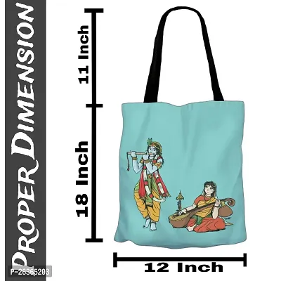 Aliean Tote Canvas Bag For Women Traveling Daily Use DTF Printed Canvas Tote Handbag-thumb4