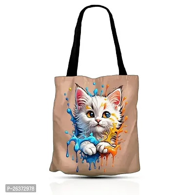 Aliean Tote Canvas Bag For Women Traveling Daily Use DTF Printed Canvas Tote Handbag