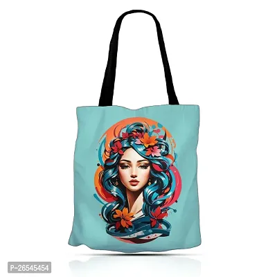 Aliean Tote Canvas Bag For Women Traveling Daily Use DTF Printed Canvas Tote Handbag