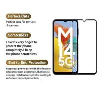 Alien Tempered Glass for Samsung Galaxy M14 5G Screen Protector Edge to Edge Coverage with HD Clearance Premiums Tempered Glass, Full Adhesives Glass SAMSUNG GALAXY M14 5G (Pack of 1)-thumb1