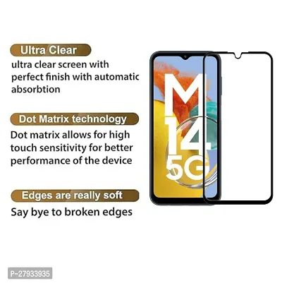 Alien Tempered Glass for Samsung Galaxy M14 5G Screen Protector Edge to Edge Coverage with HD Clearance Premiums Tempered Glass, Full Adhesives Glass SAMSUNG GALAXY M14 5G (Pack of 1)-thumb4