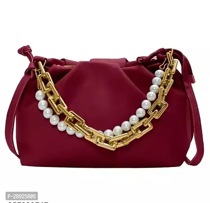 Stylish Maroon pu Sling Bag For Women-thumb0