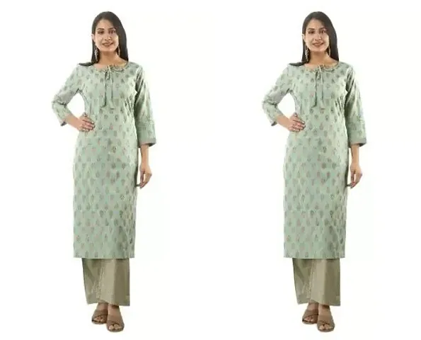 Reliable Rayon Kurta with Palazzo Set For Women- Pack Of 2