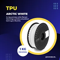 Premium TPU Arctic White 3D Printing Filaments-thumb1