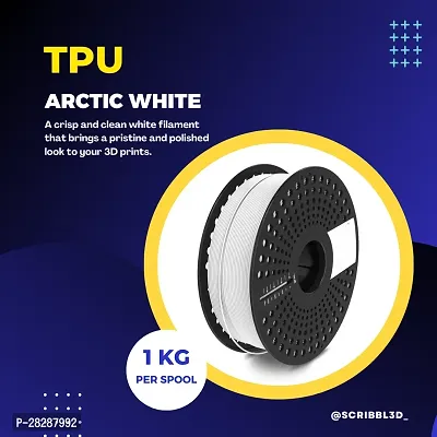 Premium TPU Arctic White 3D Printing Filaments-thumb2