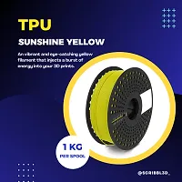 Premium TPU Sunshine Yellow 3D Printing Filaments-thumb2