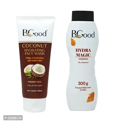 Natural Coconut Hydrating Face Wash - 100Ml|Hydra Magic Fragrance-300Gm Paraben Free Face Wash, Coconut Hydrating Facewash Pack Of 2