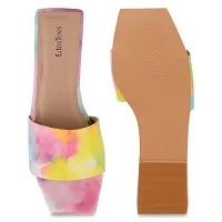 Womens Fashion Sandals |Flats| Coloured Combination Flats | Trendy  Soft Cusion Comfortable For All Formal  Casual Occaissions | Flipflops | Tshape Flats-thumb1