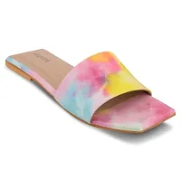 Womens Fashion Sandals |Flats| Coloured Combination Flats | Trendy  Soft Cusion Comfortable For All Formal  Casual Occaissions | Flipflops | Tshape Flats-thumb4