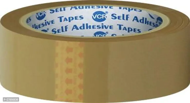 VCR Self Adhesive Brown Cello Tape 35 Meter Length 24mm/1 Width 1 Roll 35 m Single Sided Tapenbsp;nbsp;Brown Pack of 1-thumb0