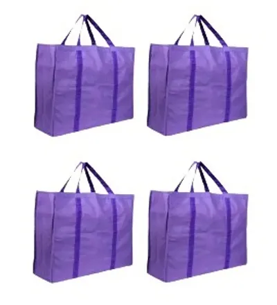 Nylon Spacious Tote Bag Pack of 4