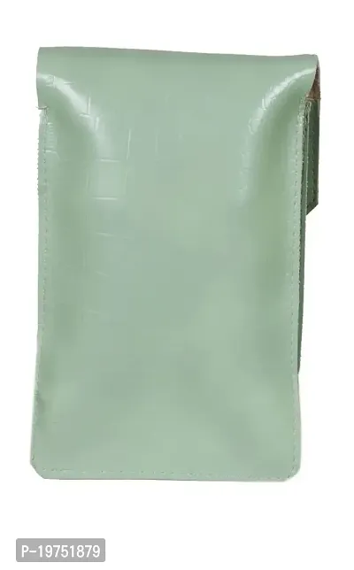 SUNVIKA HOUSE Small Crossbody Sling Bag for Women Shoulder Bags Mobile Holder Card Pocket Wallet Purse for Girls Adjustable Strap -Green-thumb5