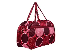 Sunvika House Canvas Printed Heavy Duty Travel/Cabin Luggage Duffle Bag for Men and Women (Red)-thumb3