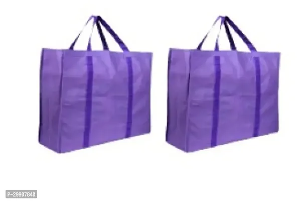 Canvas Bags for All Bag with Double Handle (Pack of 2)-thumb0