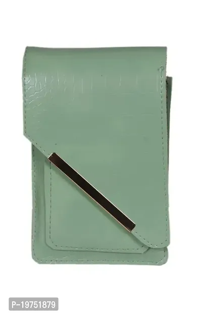 SUNVIKA HOUSE Small Crossbody Sling Bag for Women Shoulder Bags Mobile Holder Card Pocket Wallet Purse for Girls Adjustable Strap -Green