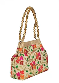 SUNVIKA HOUSE Beautiful Golden Handbag For Women-thumb1