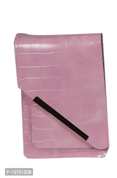 SUNVIKA HOUSE Small Crossbody Sling Bag for Women Shoulder Bags Mobile Holder Card Pocket Wallet Purse for Girls Adjustable Strap -Pink