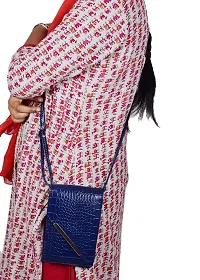 SUNVIKA HOUSE Small Crossbody Sling Bag for Women Shoulder Bags Mobile Holder Card Pocket Wallet Purse for Girls Adjustable Strap -Blue-thumb1
