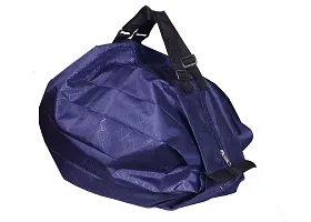 Sunvika House Folding Travel Duffle Bag Expandable Folding Travel Bag Lightweight Waterproof Carry Bag Weekender Overnight Luggage Bag Foldable Travel Bag Tote Lightweight Folding Bag - Blue-thumb2