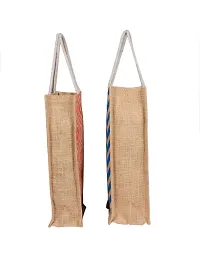 Sunvika House Jute Water Bottle Bag This Jute Bottle Bag can be Given as a Gift Bag or can be Used as Wine Bottle Gift Bag/Bottle Carry Bag/Water Bottle Cover- Multi 1-thumb3