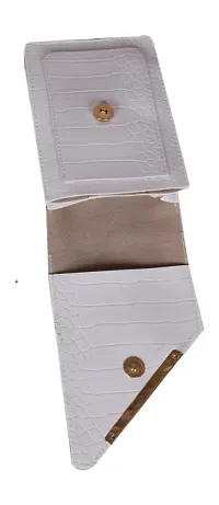 SUNVIKA HOUSE Small Crossbody Sling Bag for Women Shoulder Bags Mobile Holder Card Pocket Wallet Purse for Girls Adjustable Strap -White-thumb2