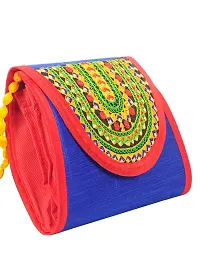 SUNVIKA HOUSE Handcrafted Traditional Embroidery Sling Bags|Rajasthani Sling Bags|Shoulder Bags|Crossbody Bag|Ethnic Shoulder Sling Bag for Women and Girls(Size: 20x24Cm)-thumb3