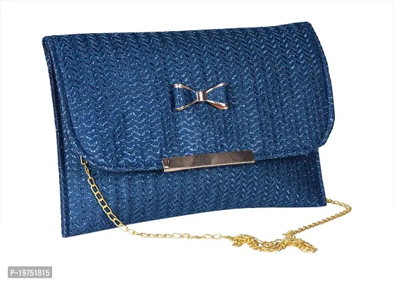 SUNVIKA HOUSE Blue Canvas Sling Bag for women and Girls ladies Handbag Purse With Chain Strap Stylish and Durable For Daily Use