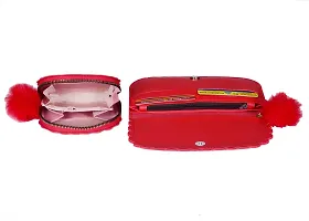 SUNVIKA HOUSE Combo Red Women Clutch with Small Stylish Hand Wallet Ladies Purse Hand Carry Bag Wallets for Girls Gifts For Women-thumb2