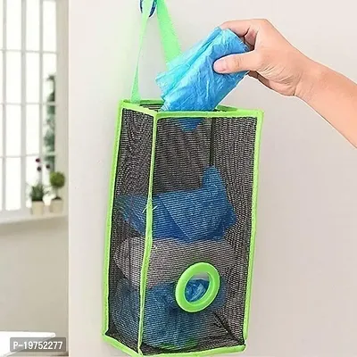 Sunvika House Wall Hanging Garbage Bags Recycle Breathable Storage Polythene Garbage Bags Kitchen Organizer Plastic Wall Mounted Rubbish Bag Container - Multicolor Pack of 3-thumb5