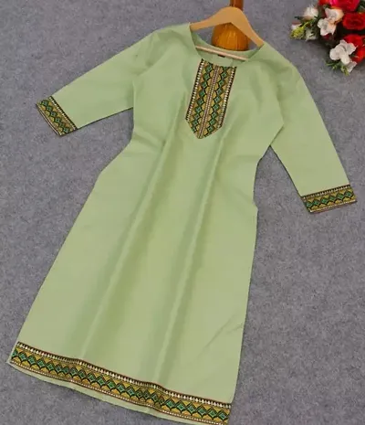 Stylish A-Line Stitched Kurti For Women