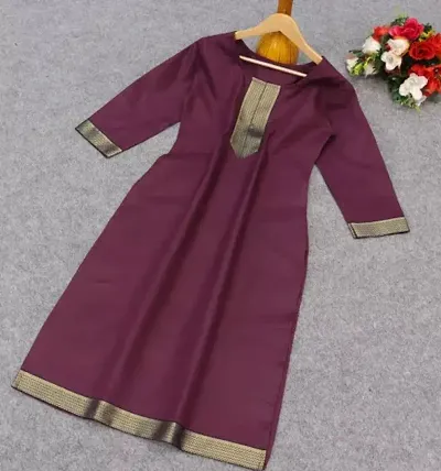 Stylish Cotton Printed A-Line Kurta