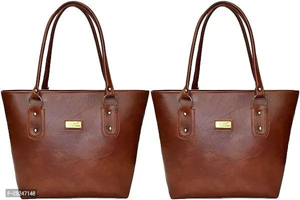 Stylish Shoulder Brown Handbags For Ladies And Girls-thumb0