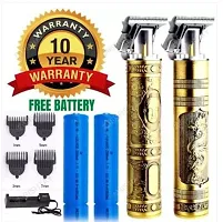 Trimmer Men Beard Trimmer, Professional Hair Clipper, Adjustable Blade Clipper, Hair Trimmer and Shaver For Men, Close Cut Precise Hair Machine, Body Trimmer Men(Metal Body),Gold-thumb2