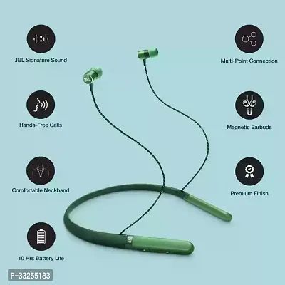 Modern Bluetooth Wireless Neckband  With Microphone-thumb3