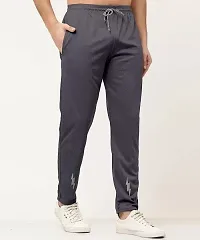 Stylish Cotton Blend Regular Track Pants For Men-thumb2