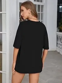 Elegant Cotton Blend Tshirt For Women-thumb1