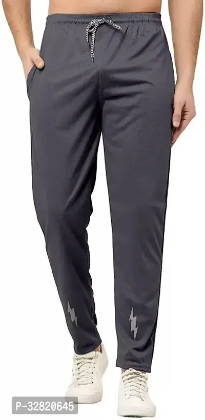 Stylish Cotton Blend Regular Track Pants For Men-thumb0